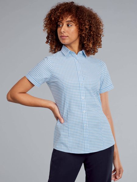 Disley Elsa Checked Oxford Blouse