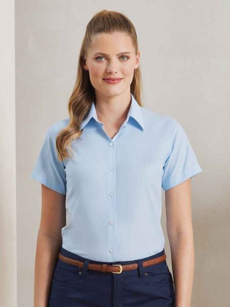 Premier Ladies Signature Short Sleeve Oxford Shirt