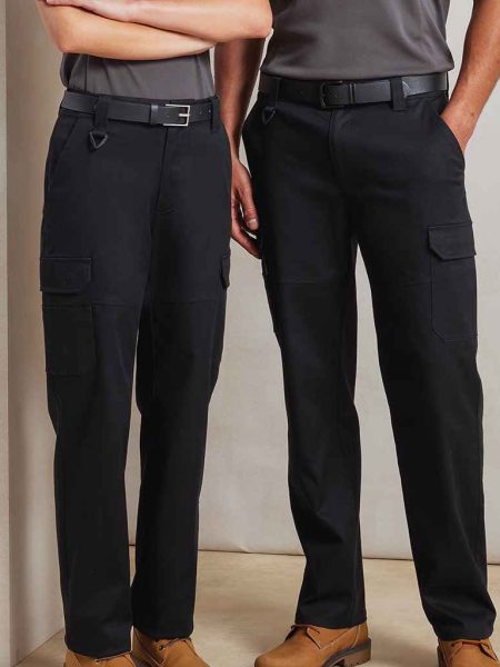 Premier Unisex Stretchchecker Work Cargo Trousers