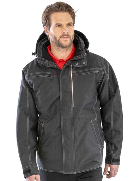 Result Work-Guard Denim Texture Rugged Jacket